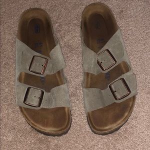 Barley worn birkinstocks